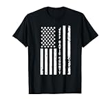 ジェフ・デイビス郡 アメリカ合衆国 アンティーク調アメリカ国旗 Tシャツ