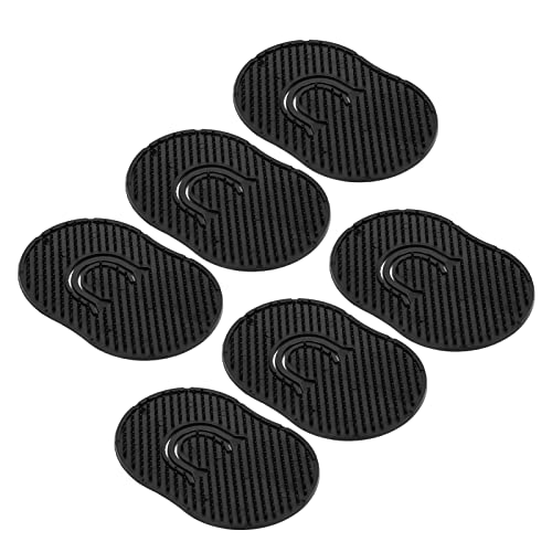 Stylebest Peine Palma de bolsillo, juego de 6 cepillos para el cabello portátiles, ligeros, para la limpieza del rostro de los hombres en la oficina, viajes