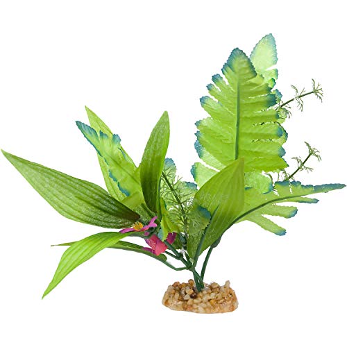 imagitarium Leafy Green Silk Aquarium Plant Medium