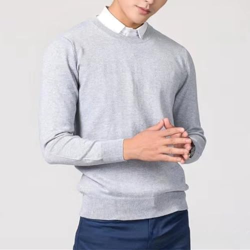 Autumn and Winter Cashmere Sweater Men's Pullover Round Neck Soft and Warm Pullover Knitted Sweater3