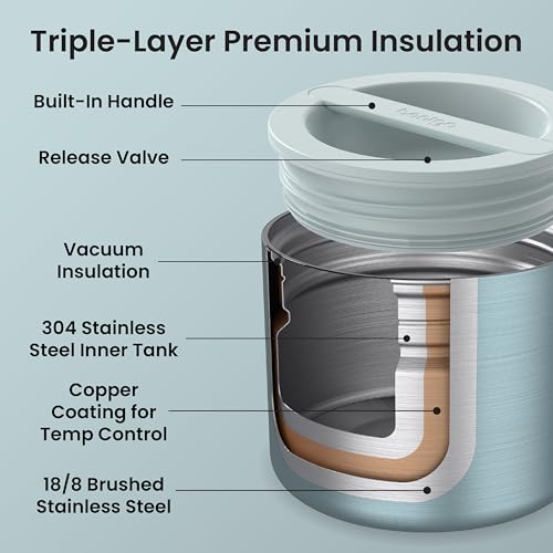 Image of Bentgo Stainless Steel Insulated Food Container, Leak-Proof, 19 fl oz