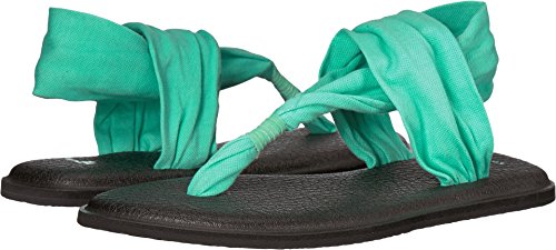 Sanuk Women's Yoga Sling 2 Flip Flop, Opal, 8 M US