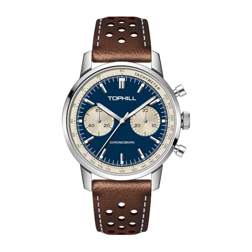 Image of TOPHILL Men Watches Automatic Mechanical Watches - Dive, GMT, Chronograph & Dress Styles | 316L Stainless Steel, Sapphire Crystal, Ceramic Bezel | 5ATM-300M Waterproof with Super Luminous | Classic Business & Sport Casual