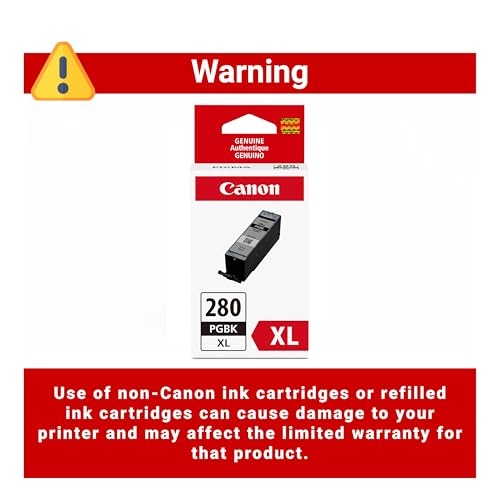 Image of Canon PGI-280XL PGBK Compatible to TR7520,TR8520,TR8620,TS6120,TS6220,TS6320,TS702,TS8120,TS8220,TS8320,TS9120,TS9520 Printers (Pack of 2)