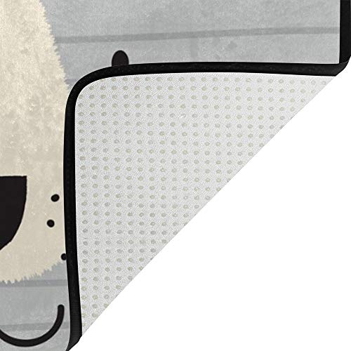 Tapis grand format gris pour isoler le sol du salon Ruchen - 5