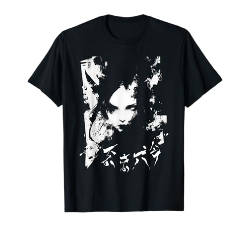 Goth Grunge Demon Anime Girl Waifu Horror Alt Aesthetic T-Shirt