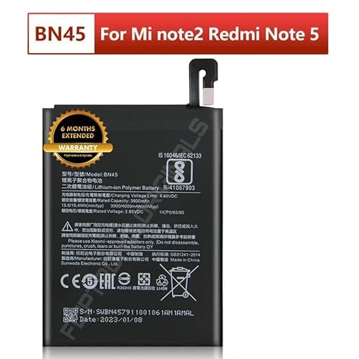 Image of BN45 Battery for Redmi Note 5 Pro MEI7S / MEI7 Battery with 6 Month Warranty** (DD271)