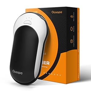 OCOOPA Hand Warmers Rechargeable, 10000mAh Electric HandWarmer, 15hrs Hands Heater, Portable Charger, 3 Levels Heating, Perfect for Golf, Hunting, Camping Gifts, H01
