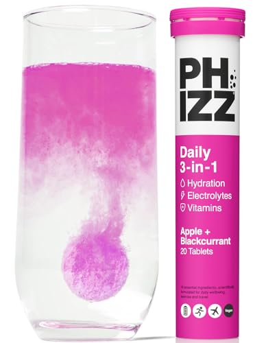 PHIZZ DAILY 3 IN 1 APPLE&BLACKCURRANT FLAVOURED EFFERVESCENT TABLETS 20S