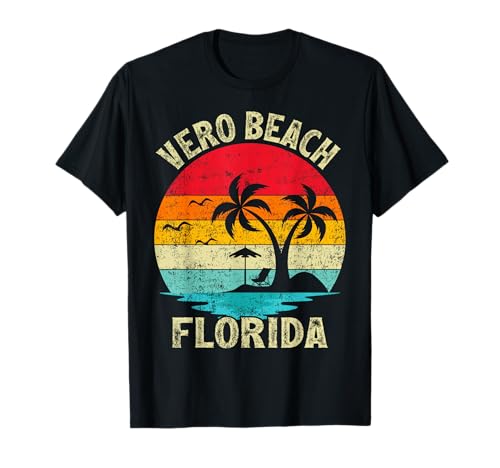 Family Vacation Vintage Retro Florida Vero Beach T-Shirt
