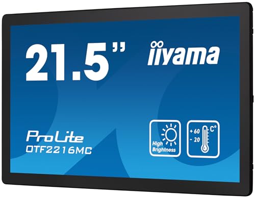 iiyama ProLite OTF2216MC B1 Écran LED 22 21.5 visualisable cadre ouvert écran tactile 1920 x 1080 Full HD @ 60 Hz VA 1100 cdm² 5000:1 25 ms HDMI VGA DisplayPort... - vue 5