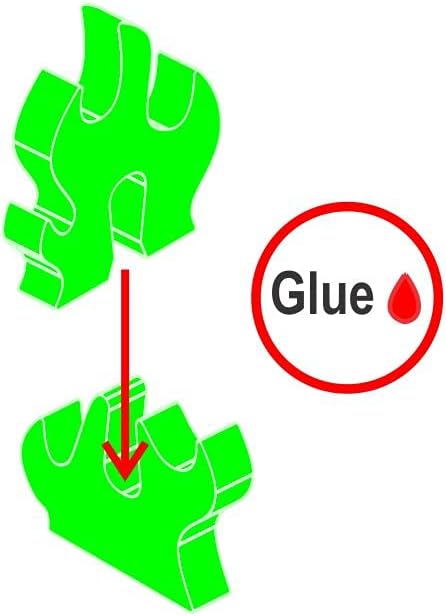 LITKO Flame Marker | Fire Spell Effect Indicator | Plasma | Toxic | Inferno | Blast | Compatible with Dungeons & Dragons, Pathfinder & Tabletop Wargames (Fluorescent Green, Small)