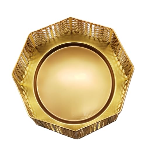 Dorephine 3 Wick Candle Holder, Golden Shell Design Candle Jar Holder for 4-Inch Diameter Jars (5.25" D x 3.5" H) (Golden) by Dorephine - Image 8