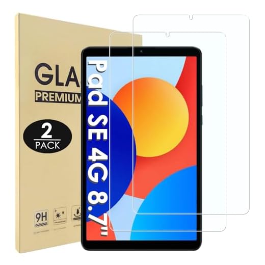 Hianjoo 2 Piezas Protector de Pantalla Compatible con Xiaomi Redmi Pad SE 4G 8.7", Tableta Cristal Premium Salvapantallas Vidrio Templado [9H Dureza Alta Claridad]