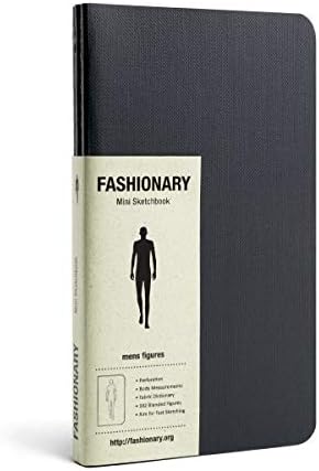 Fashionary Mini Mens Sketchbook A6 (Set of 3) Paperback – 7 Jan. 2015
