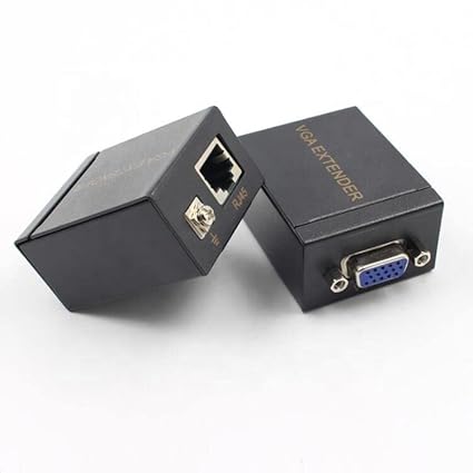 CARE CASE VGA Extender to LAN Ethernet Adapter Amplifier VGA Extender Over RJ45 LAN Cable Up to 60 Meter,