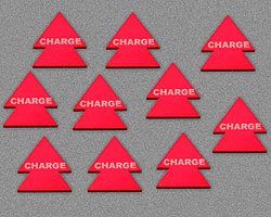 LITKO Game Accessories Charge Tokens, Red - 10 Pack