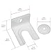 SPARES2GO Integrated Fridge/Freezer Door Clip compatible with AEG Fixing Bracket Built-in under-counter