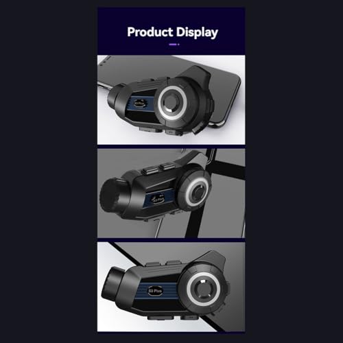 Intercom Moto Bluetooth S3 Plus et Caméra DVR 2K Grand Angle Étanche