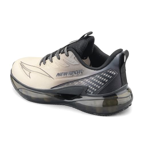 Image of ASIAN Quantum-27 Men's Sports Running Shoes with See-Through Air Sole, Memory Foam Comfort, Breathable Knit Upper & Stylish Athletic Performance Design