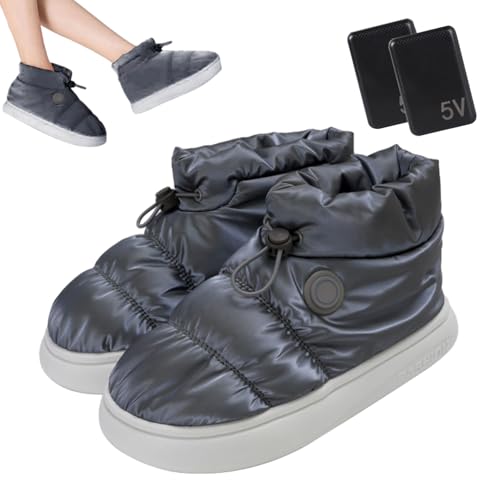 Botas calefactoras, zapatos calefactores recargables, zapatillas transpirables a calor eléctricas, zapatos calentadores de pies eléctricos, zapatos calefactores para pies térmicos, indispensables