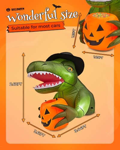 3.44 FT Trunk or Treat Car Decorations Kit with 4 LEDs for Car - image 5