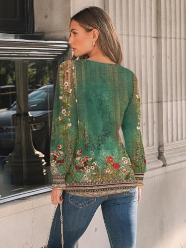 Image of AUTOMET Womens Long Sleeve Shirts Fall Blouses Tops Business Casual Outfits