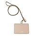 TOPKAPI(ãƒˆãƒ—ã‚«ãƒ”) Women Embossed Corners/ID case, Beige, (Greige), One Size