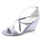  Hogan B4130 Sandali Donna H227 Scarpa Zeppa Viola Chiaro Sandal Shoe Woman [37.5]