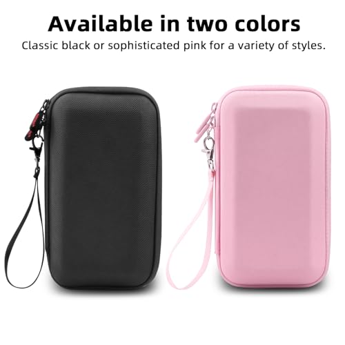 BRDRC Osmo Pocket 3 Case, For Xtra Muse Portable Carrying Bag Protective Hard Storage Bag for DJI Osmo Pocket 3 Creator Combo/Xtra Muse Camera Accessories with Wrist and Carabiner (Pink) by BRDRC - Image 6