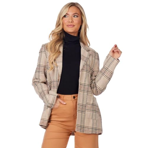 Mud Pie Women Bynes Plaid Blazer