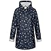 Produktbild Ankerglut Damen Women's Friesennerz Raincoat Rain Jacket With Hood Lined Waterproof Weatherproof Transition Jacket # Regenjacke, Navy, 36 EU