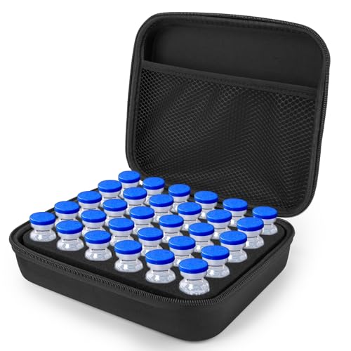 SMYV Peptide Case for Fridge, Insulin Vial Case for Fridge, 30 Slots