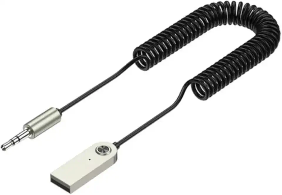 Adaptador Receptor Bluetooth 5.3 Usb P2 3,5mm Radio Veicular Musica Som Chamada Carro Automotivo