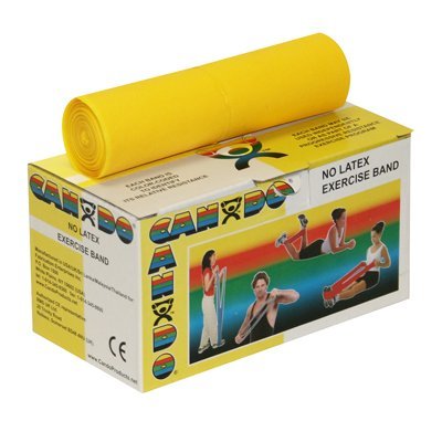 Fabrication Cando Exercise Bands - No Latex - 6 yd - Yellow - X-Light