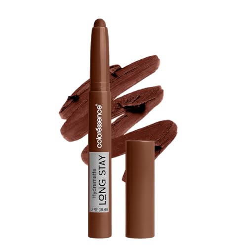 Image of Coloressence Hydra Matte Lip Crayon Lipstick, Sable, 1gm | Long Lasting | Matte Finish | Hydrating Formula | Smudgeproof | Sweatproof | Rich Coverage
