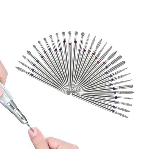Embout Ponceuse Ongles, 30 pièces Embout Ponceuse Ongles Cuticule, Embout Depose Ponceuse Ongles, Embout Ponceuse, Embout Ponceuse Ongles Depose, pour...