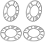 OSADET Universal Wheel Spacers 4ps 4x98/4x100/4x108/4x114.3/5x100/5x108/5x110/5x112/5x114.3/5x115/5x118/5x120 Bolt Pattern 78.1mm Hub Bore 5mm Spacer Ness Adapters Iron Gun ash