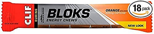CLIF BLOKS Energy Chews - Orange - (2.1 oz, 18 Count)