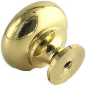 Ultra Hardware 41903 1-1/4 Inches Diameter Round Cabinet Knob Polished Brass