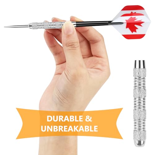 Image of Accmor Metal Tip Darts, Steel Tip Darts, 14 Grams Professional Metal Darts, Darts Metal Tip Set, Metal Darts for Dartboard