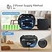 Retekess TR621 CD Player Boombox, Cassette Tape Player AM FM Radio, Stereo Sound, USB and TF Card Playback with Remote Control, Tape Recording, for Home(Black)