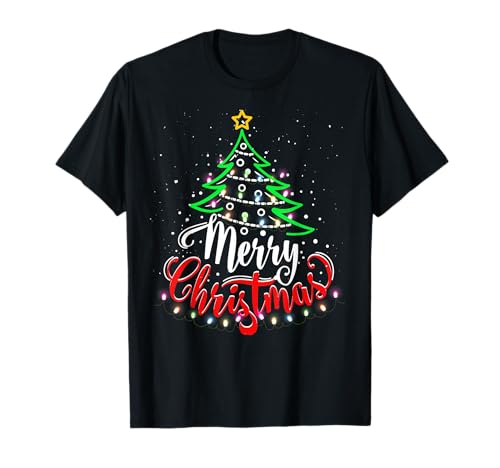 Merry Christmas Family Funny Tree Christmas Damen Herren Xmas T-Shirt