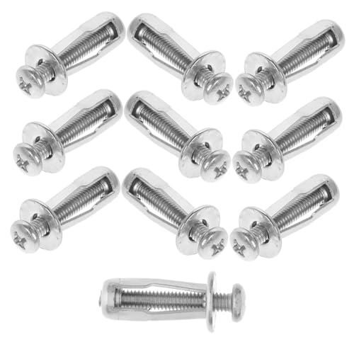 Generic Hollow Door Anchors and Screws 10pcs Expansion Screw and Petal Nut Set
