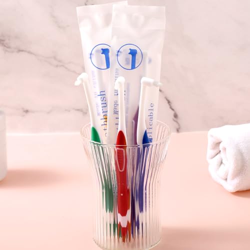 Ouligay 5 Stück Tuft Zahnbürste Einbüschelbürste Getuftet Bürste Weich Büschelzahnbürste Kleine Tuft Toothbrush Zwischenräum Zahnbürste Zahnlücke Bürste für Zahnspange