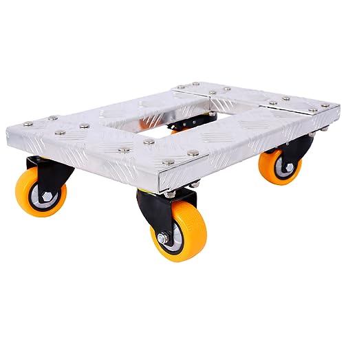 Carretilla plegable con ruedas de TPU de 3" y frenos miniatura 5