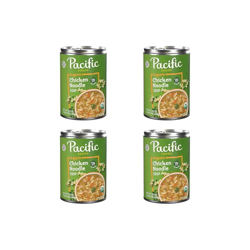 Pacific Foods, Soup Chicken Noodle Organic, 16.1 Ounce (Pack of 4)
