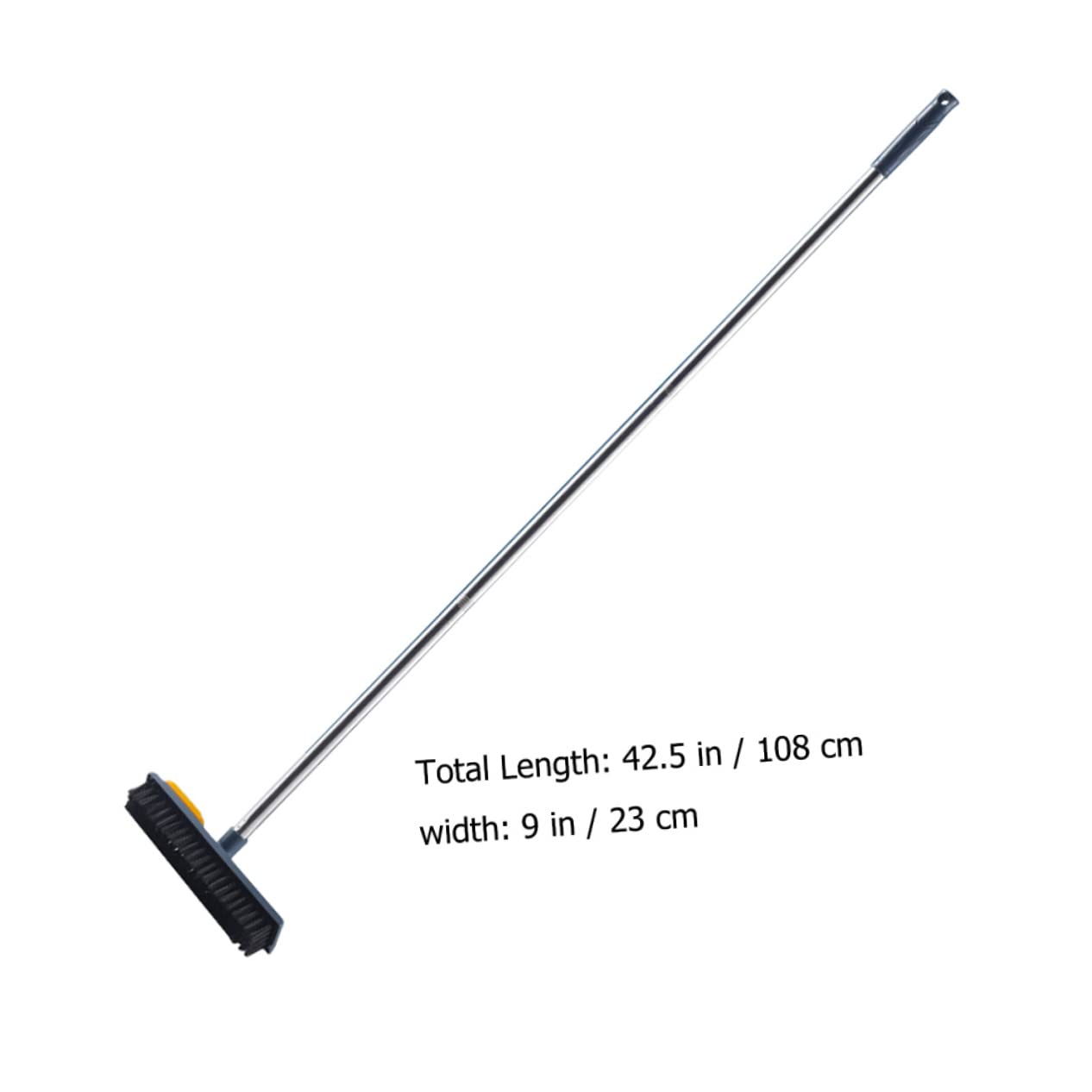 IWOWHERO Pet Hair Broom Brush Scrubber for Cleaning 108cm Extendable Floor Scraper Brush