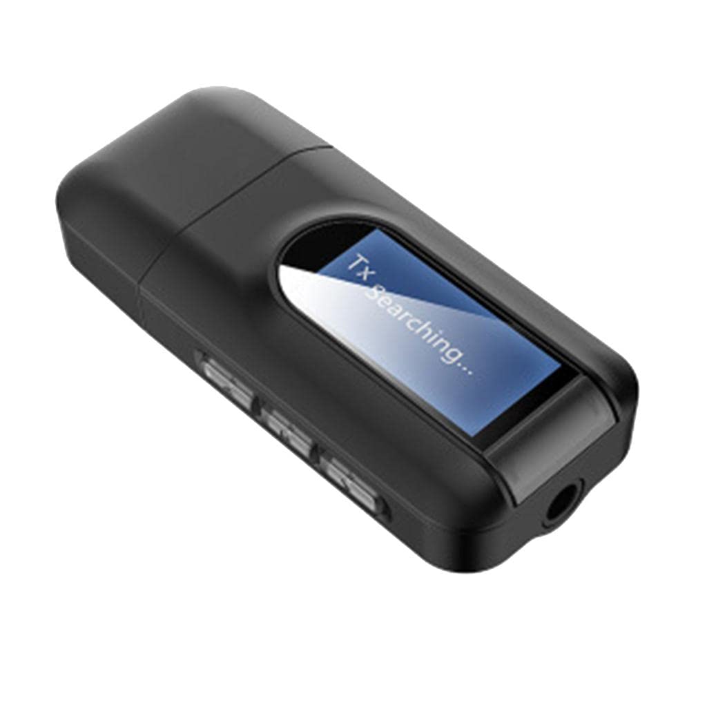 Club Bollywood®USB Bluetooth 5.0 Audio Transmitter Receiver with LCD Display Aux for Pc Tv| Home Networking & Connectivity |• Computers/Tablets & Networking|1 X Bluetooth Transmitter Receiver-image-38