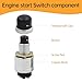 12V 50A Waterproof Switch Push Button Starter Switch Cars Boat Track Horn Engine Start Starter for Car Truck Boat RV ATV（1PCS）